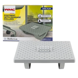 Подставка для ног с массажными роликами (13х25х34см) WMC TOOLS WMC-PLM1