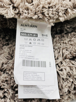 IKEA Коврик для ванной ALMTJARN, бежевый, круглый, 65 см