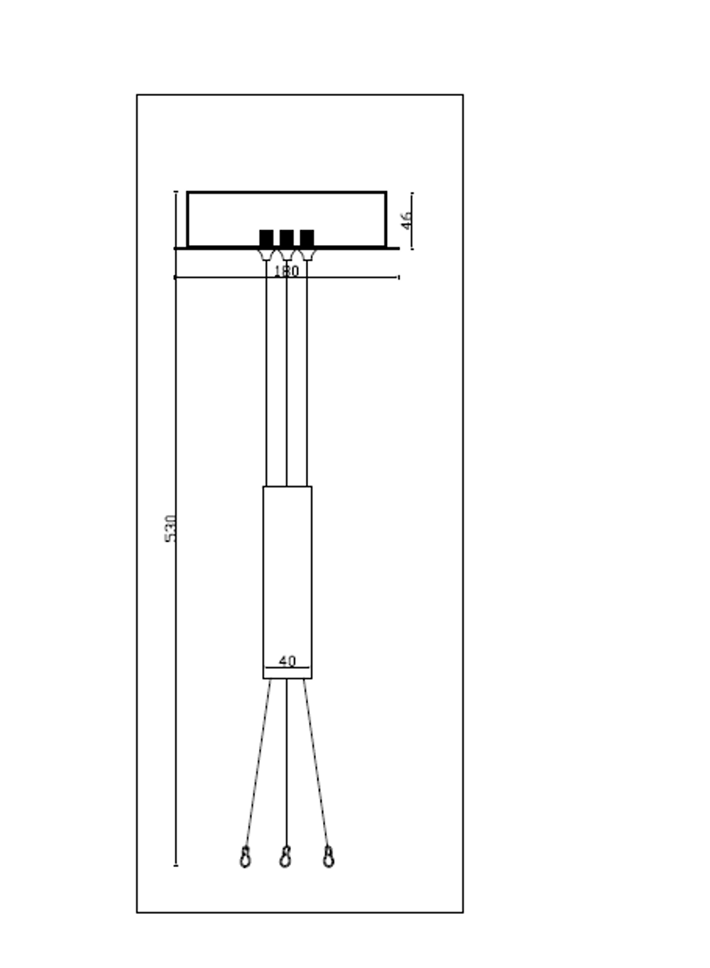Подвесной комплект для светильника Maytoni Zon C032C-04-MG