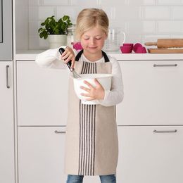 Детский кухонный фартук IKEA MARIATHERES (МАРИАТЕРЕС ), Серо-бежевый, 45х57 см