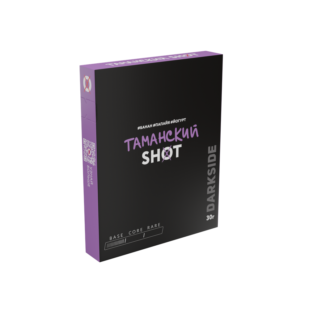 М. Табак для кальяна Dark Side Shot Таманский шейк (Банан, папайя, йогурт) 30гр