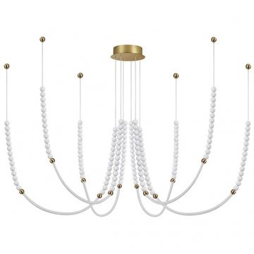Подвесная светодиодная люстра 70W 3500К 6639/70L античная бронза Monella Odeon Light