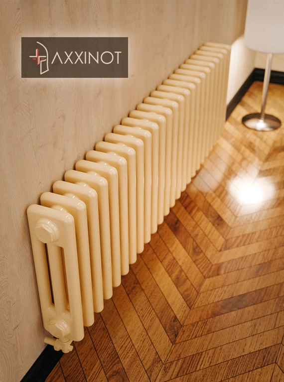 Axxinot Sentir 3040 - трехтрубный трубчатый радиатор высотой 400 мм, нижнее подключение