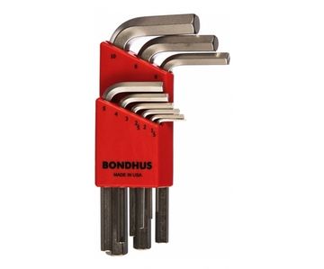 Набор из 9 хромированных ключей BONDHUS S 1.5-10mm 16299
