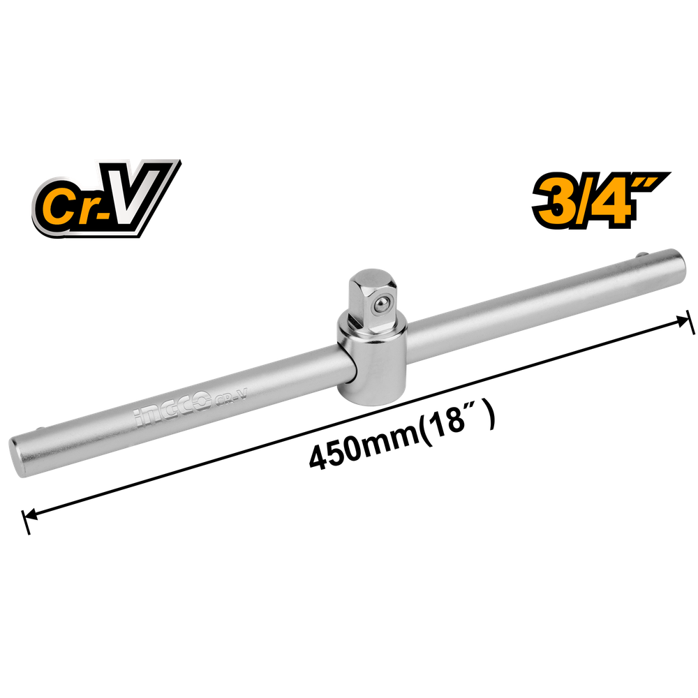 Вороток Т-образный INGCO HSTB34181 INDUSTRIAL 3/4" 450 мм