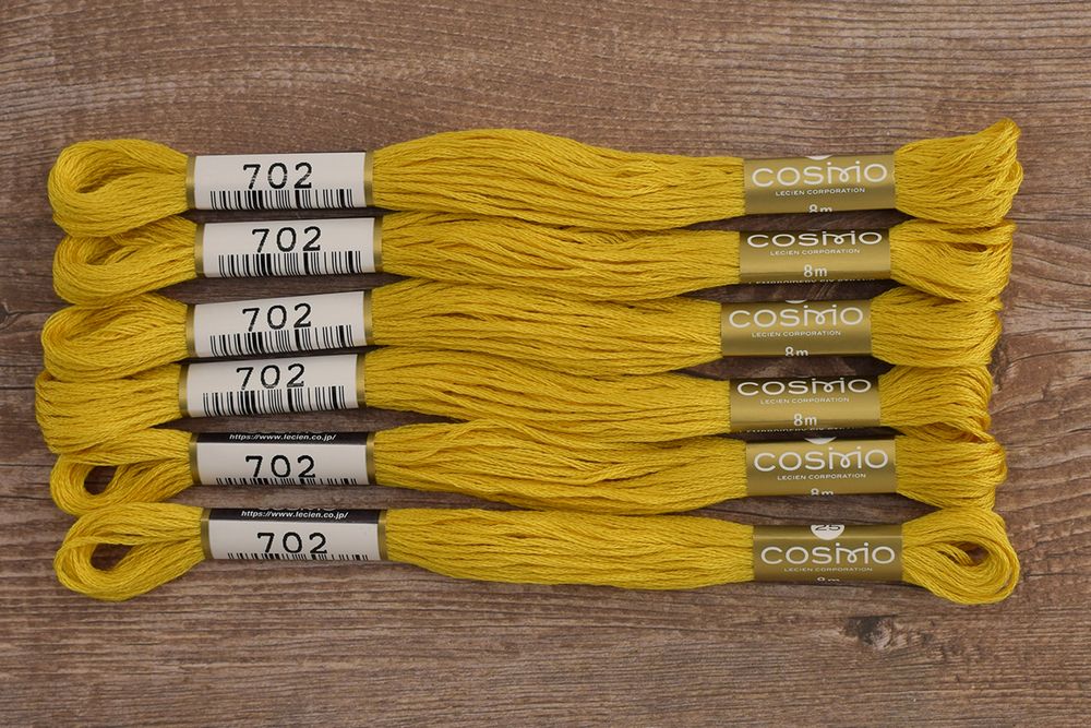 Мулине Lecien Cosmo, цв. 0702 / 6 мот. по 8 метров, в 6 сложений