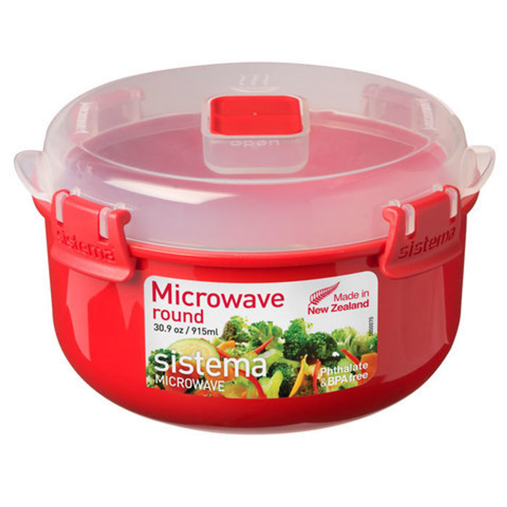 Контейнер круглый 915мл Sistema Microwave