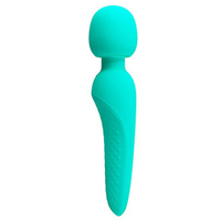 Бирюзовый wand-вибратор 21,5см Pretty Love Meredith BI-014668-4