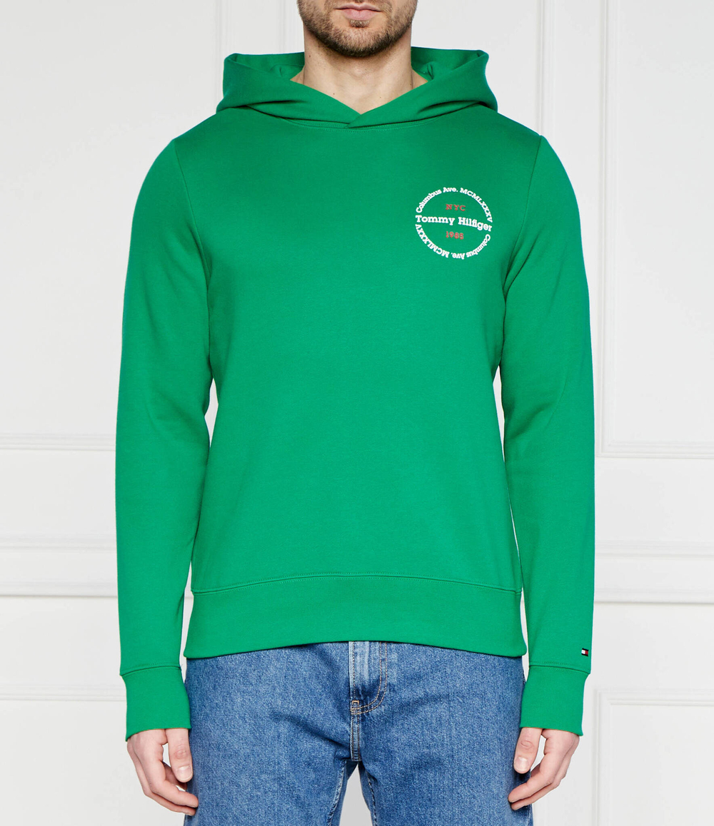 Худи ROUNDEL Tommy Hilfiger - зеленый(MW0MW34381)
