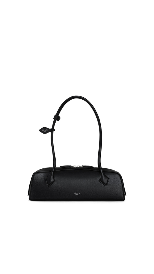 ALAÏA СУМКА LE TECKEL ИЗ КОЗЬЕЙ КОЖИ, ЧЕРНЫЙ