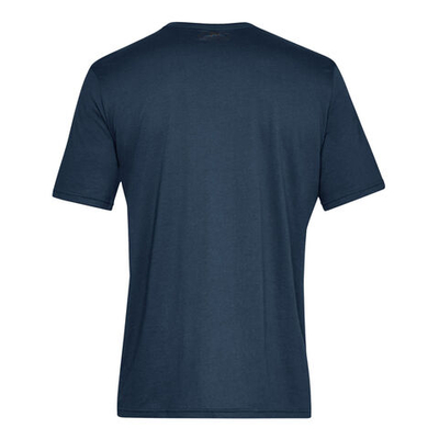 Мужское теннисное поло Under Armour Sportstyle Left Chest T-Shirt Men - Dark Blue, Black