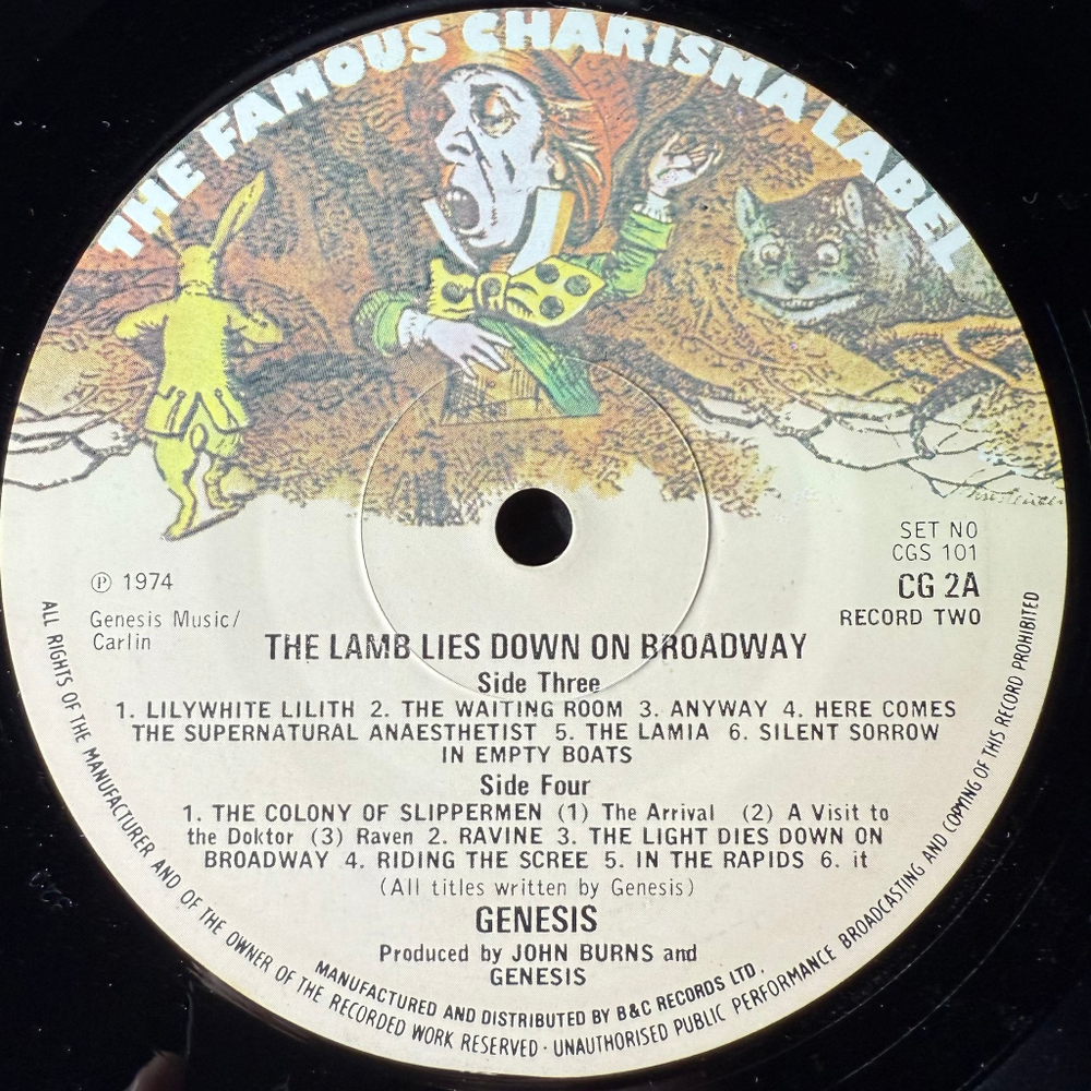 Genesis – The Lamb Lies Down On Broadway 2LP (Англия 1974г.)