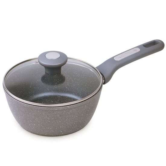 Ковш с крышкой 1,8 л. из литого алюминия Kamille КМ 4280GR с мраморным покрытием