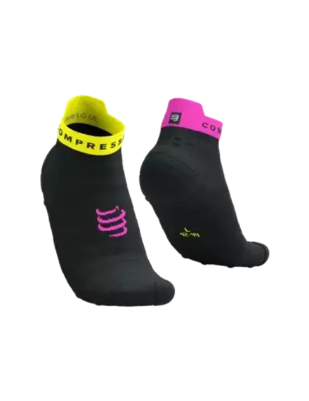 Носки Run Ultralight Low V4 Black Safe Yellow Neo Pink