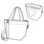Сумка shopper xs diamonds rouge
