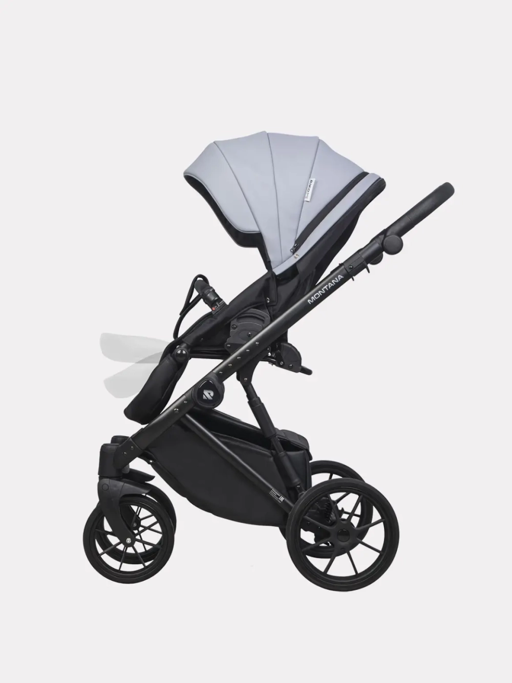 Коляска 2 в 1 Riko Basic Montana Ecco цвет 23 Grey (серый)