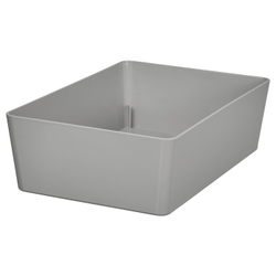 IKEA KUGGIS  (ИКЕА КУГГИС)  -  Контейнер - светло-серый 18x26x8 см