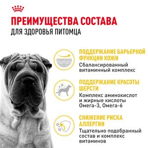 Сухой корм Royal Canin Medium Dermacomfort для взрослых собак средних размеров при раздражениях и зуде кожи