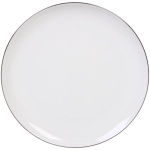 Тарелка фарфоровая «Белая магия Silver» 26см