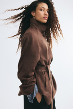 Короткое пальто с поясом - H&M