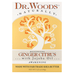Dr. Woods, увлажняющее кусковое мыло, с имбирем и цитрусом, 149 г (5,25 унции)
