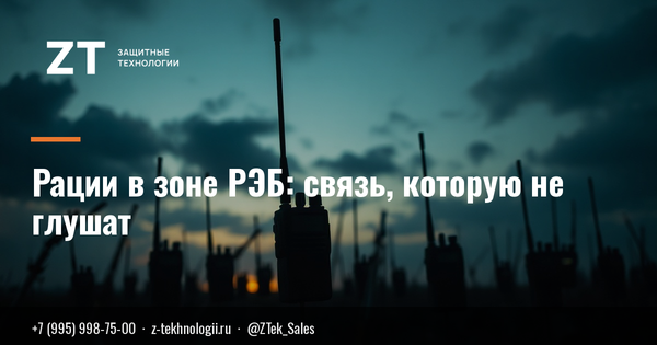 Рации в зоне РЭБ: связь, которую не глушат Рации в зоне РЭБ: связь, которую не глушат