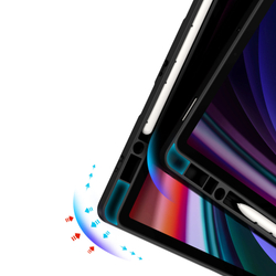 Чехол книжка от Dux Ducis для Samsung Tab S10+, S9+, S9 FE+, серия Magi Series Case, с держателем Pencil и функцией автоматического перехода в спящий режим