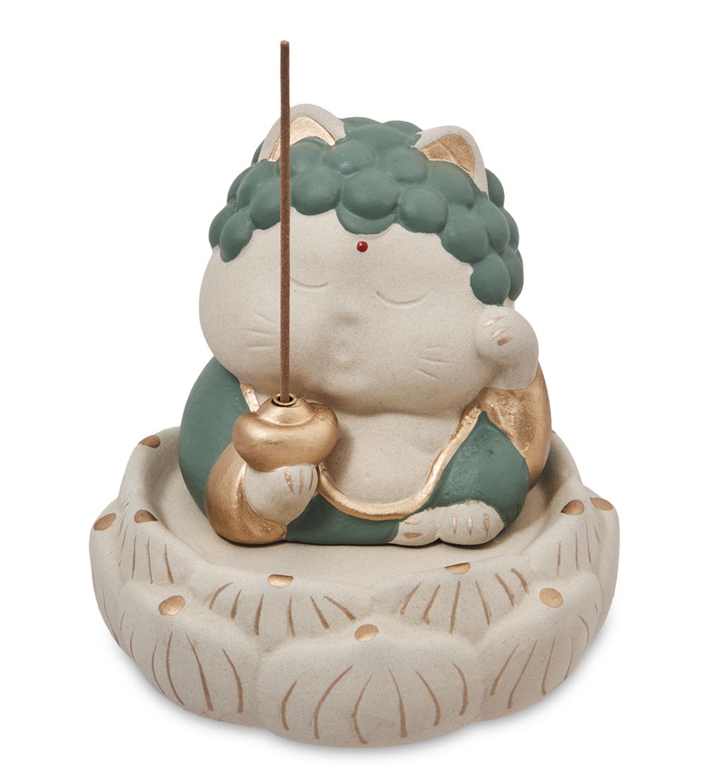 Lucky Cats KT-31/3 Подставка для благовоний «Кот»