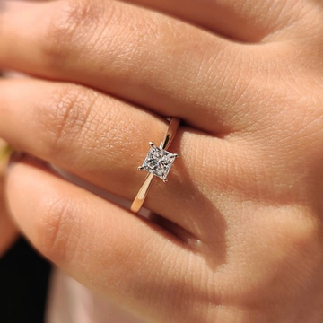 Кольцо с бриллиантом Принцесса 0.5 ct