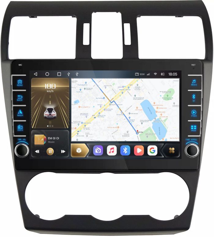 Магнитола для Subaru Forester, Impreza, XV 2012-2015 - Kuberg OL-9511-1 (кнопки и крутилки), Android 12, Быстрая, CarPlay, 4G SIM-слот