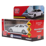 Модель ин. мет. "Volkswagen Passat" 12см. белый, коробка PASSAT-12-WH (72) (Технопарк)