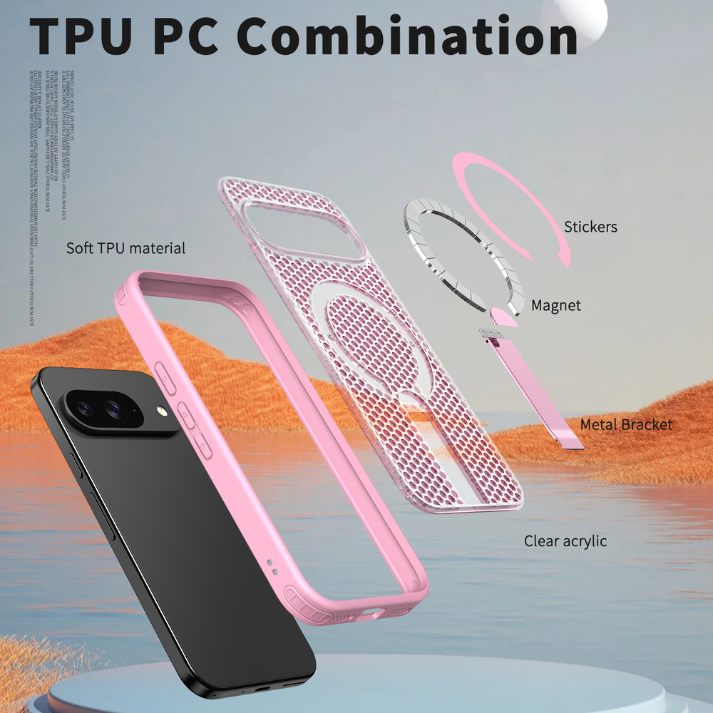 Прозрачный чехол Mesh Pro Magnetic Case для Google Pixel 9 / Pixel 9 Pro