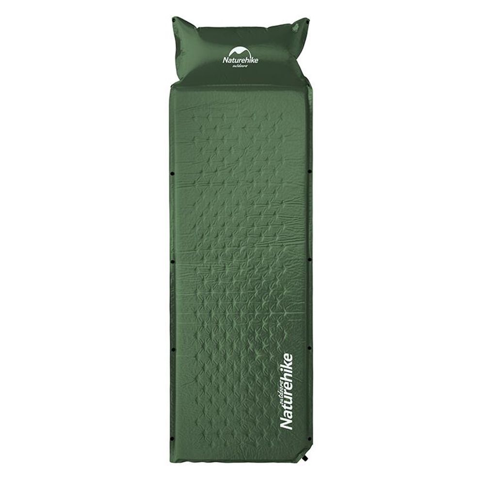 Коврик надувной односпальный Naturehike D series, без подушки, хаки (CNK2550WS025)