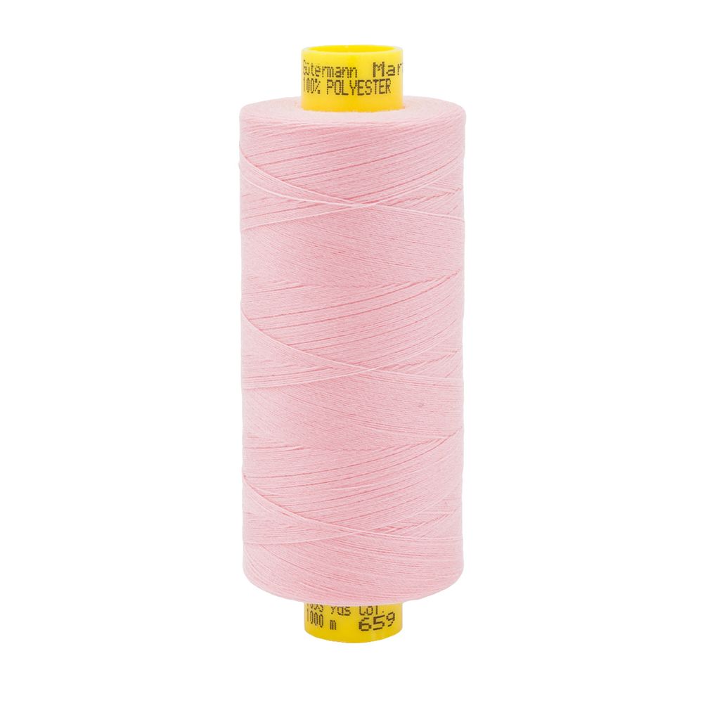 Нитка Gutermann Mara 150 (1000 метров), 1 кат., особо тонкая | 659 св.персиково-розовый
