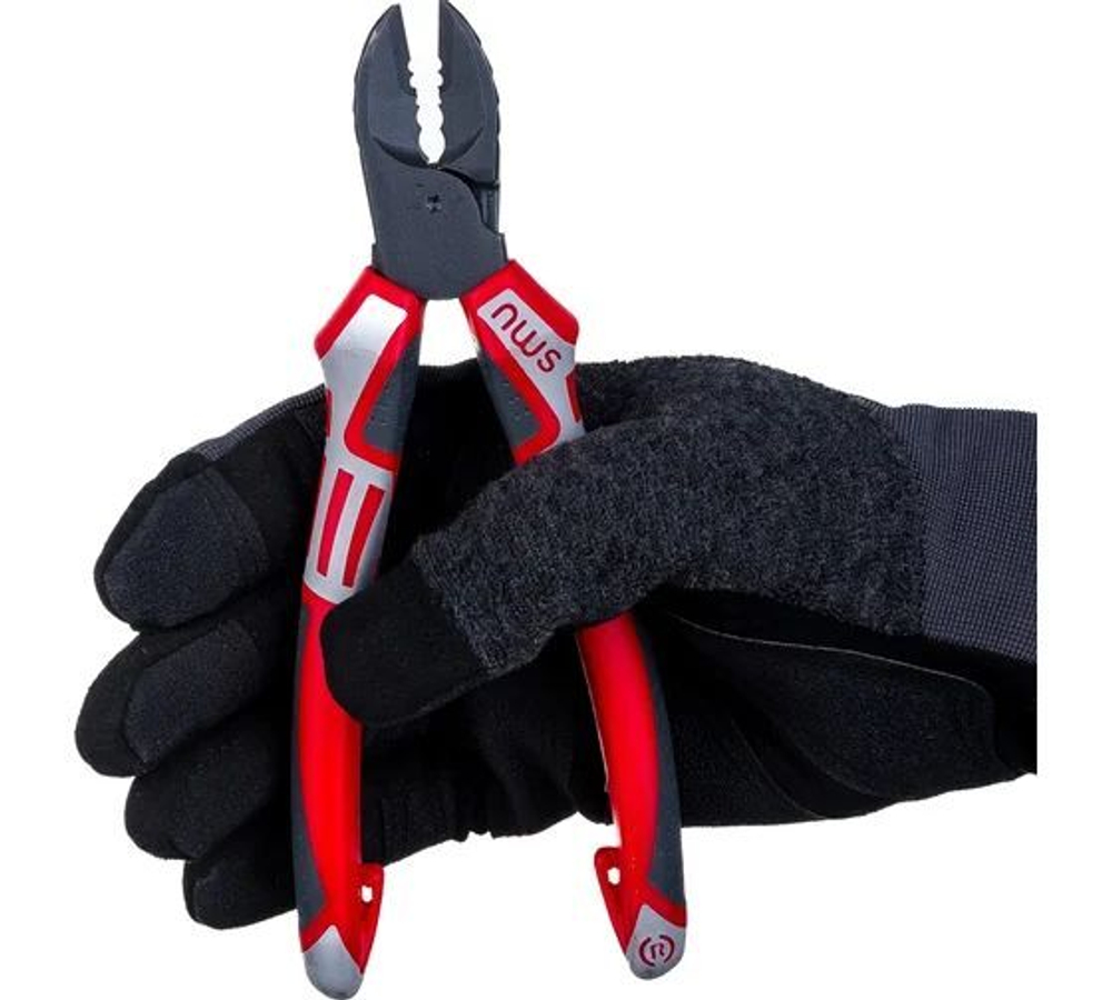 NWS Бокорезы электрика (3в1) 190 мм, покрытие TitanFinish, рукоятки SoftGripp 3K