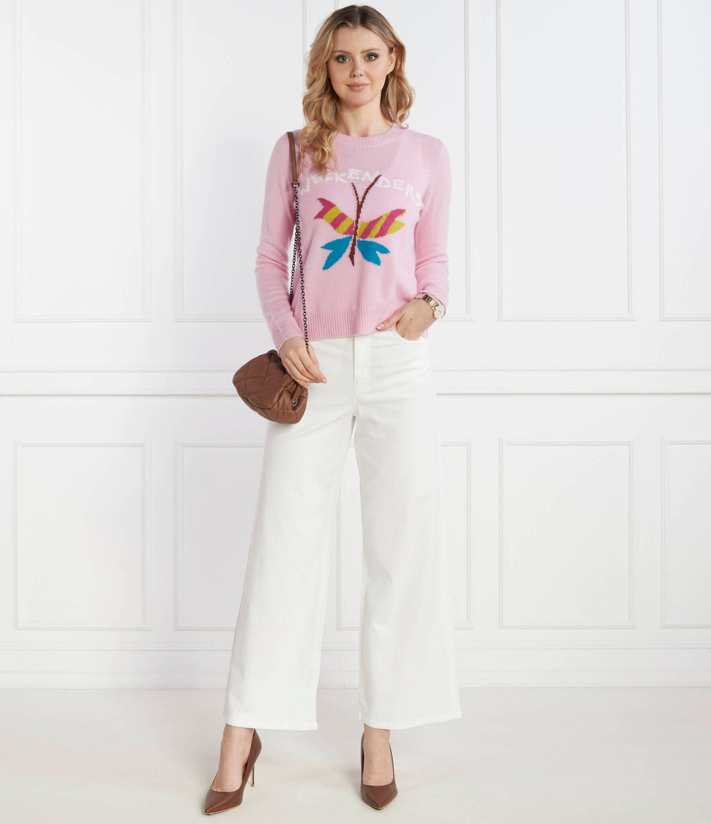 Кашемировый свитер Weekend MaxMara - розовый(153610816)