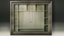 *Модуль для книг и TV 1834 х1534 (Мореный дуб)