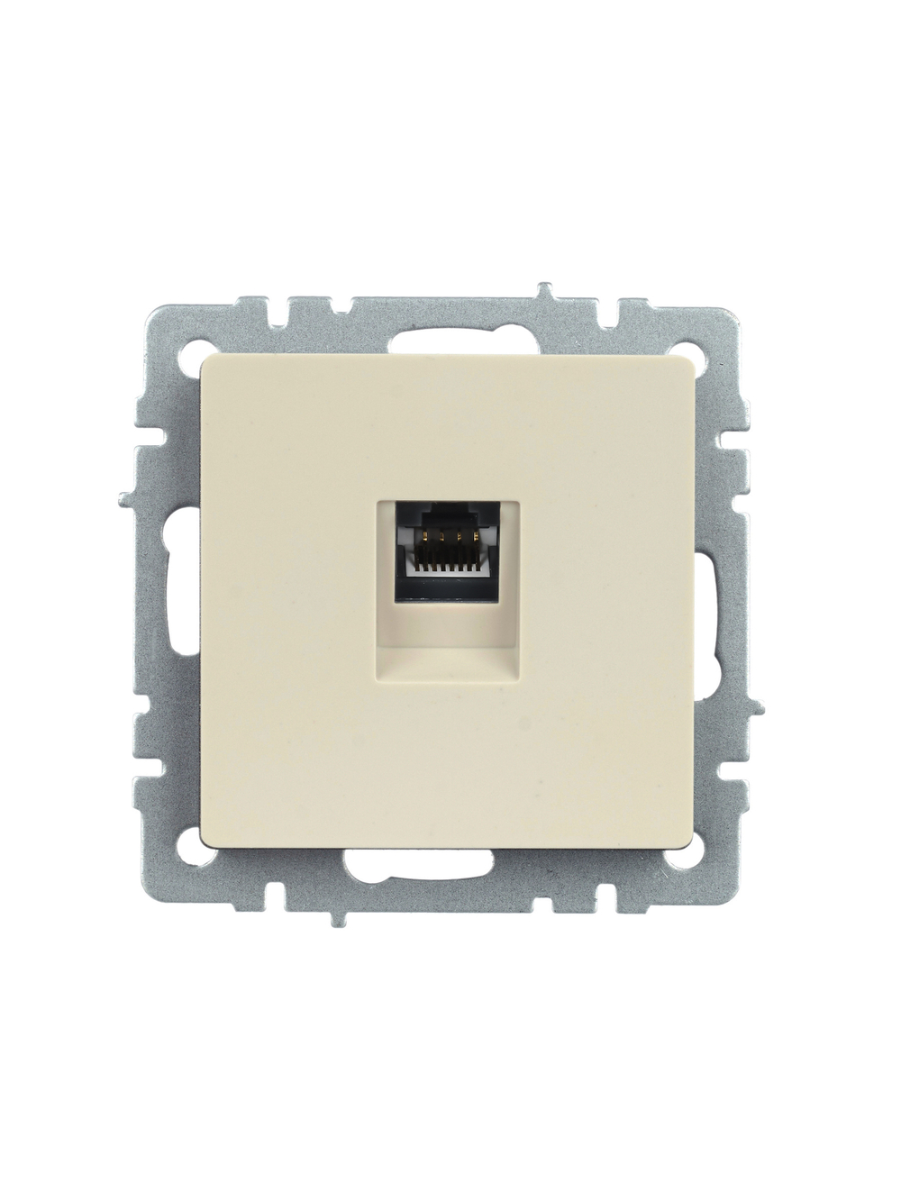 BRITE Розетка компьютерная RJ45 кат.5E РК10-БрКр бежевый IEK