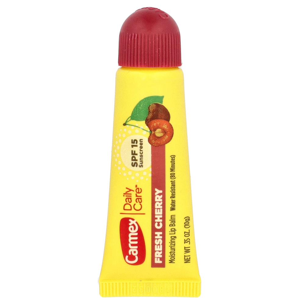 Carmex, Daily Care®, увлажняющий бальзам для губ, SPF 15, свежая вишня, 10 г (0,35 унции)
