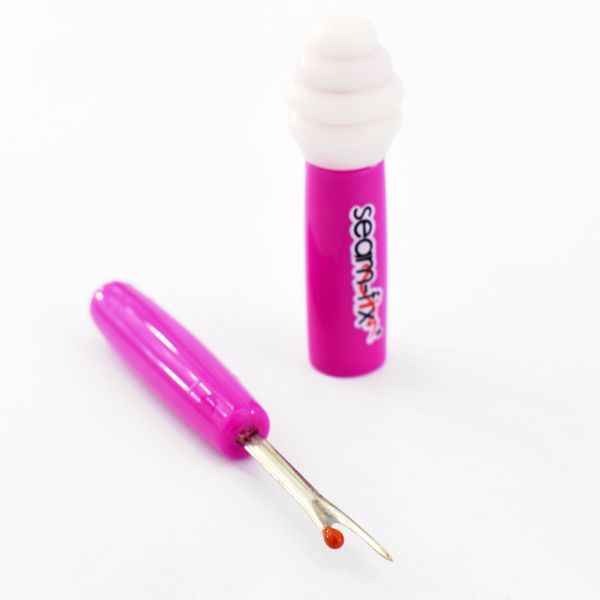 Вспарыватель Mini Seam-Fix с устройством для сборки нитей, розовый, 1 шт, Hemline