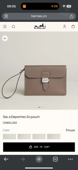 Клатч Hermes Sac a Depeches 24
