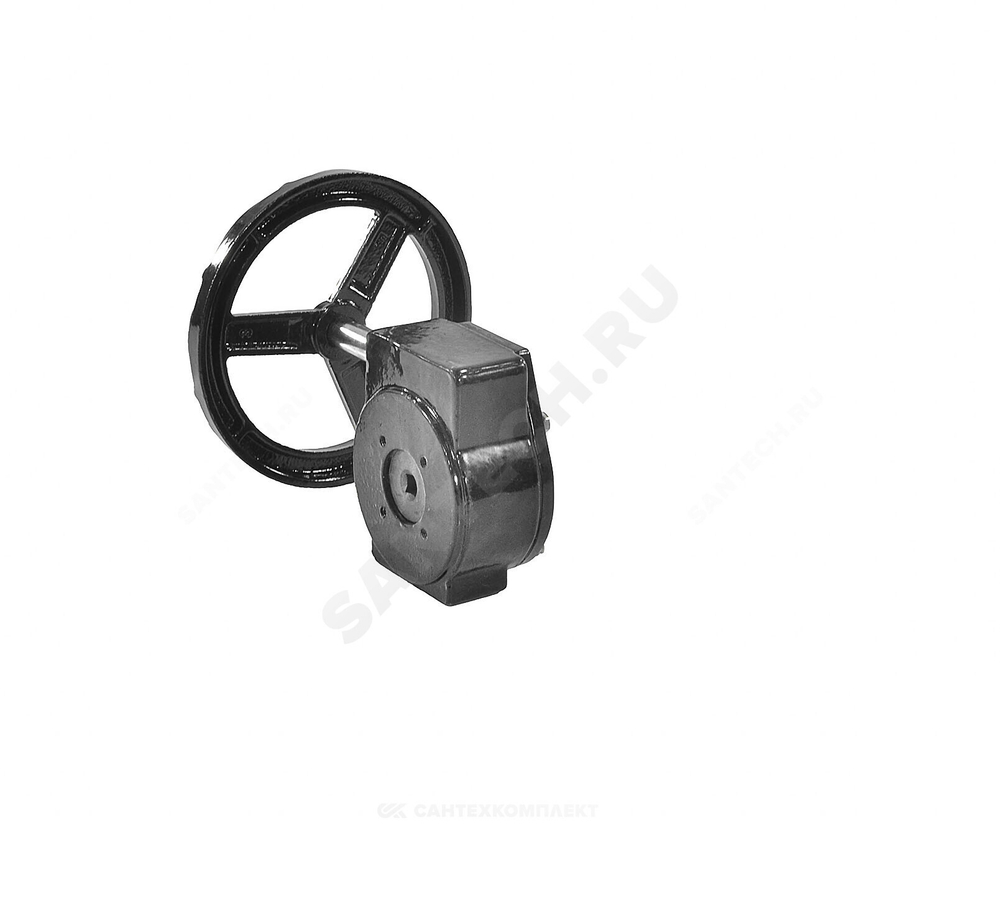 Редуктор четвертьоборотный 2010.R01 F05 9х9 квадрат для затвора Ду 40-80 Benarmo