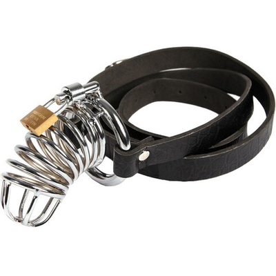 Пояс верности Extreme Chastity Belt для мужчин (Цвет: серебристый)