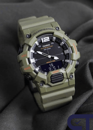 Casio HDC-700-3A2 — мужские спортивные часы с мировым временем и водонепроницаемостью 10 Бар