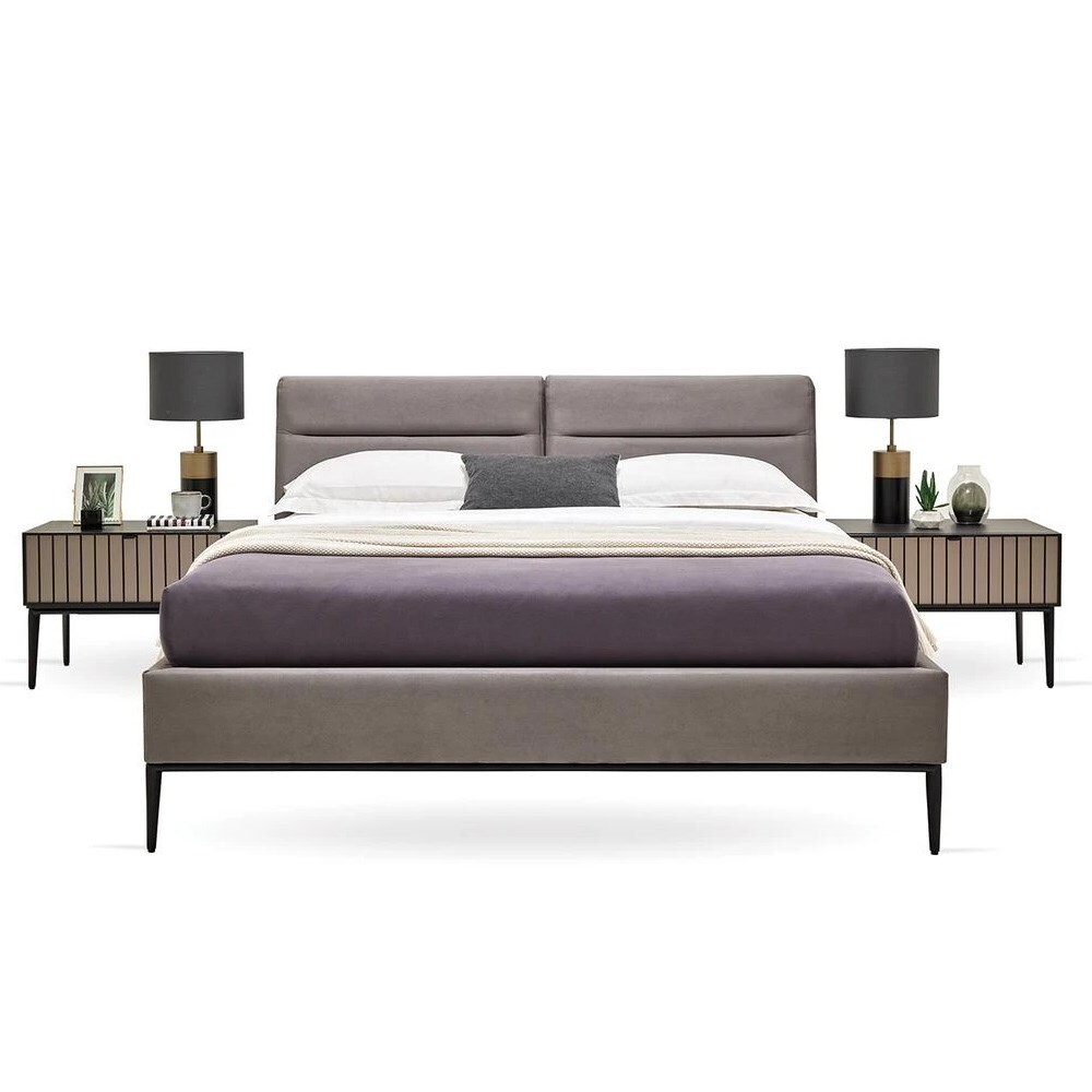 Кровать с изголовьем 160x200 ENZAHOME RIGA EH60821