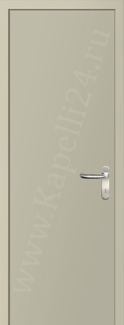 Дверь влагостойкая пластиковая KAPELLI multicolor ДГ RAL 1013 Жемчужно-белый + коробка