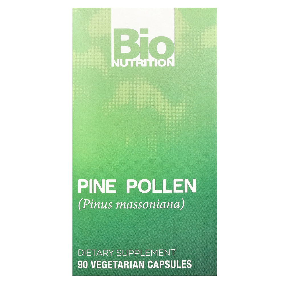 Bio Nutrition, сосновая пыльца, 90 вегетарианских капсул (500 мг в 1 капсуле)