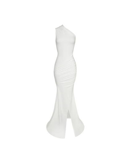 white shell dress