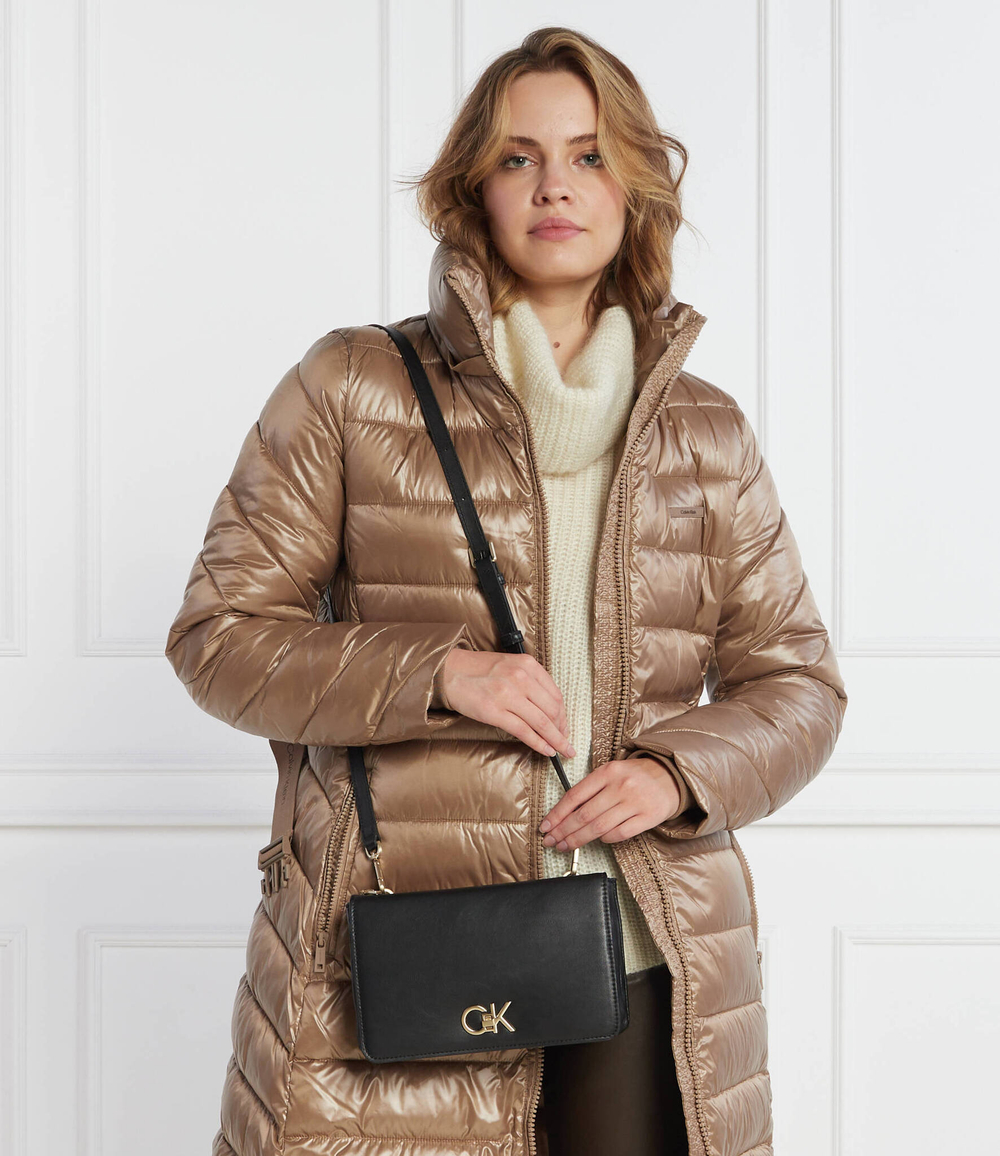 Сумка-мессенджер RE-LOCK DOUBLE GUSETT XBODY Calvin Klein - черный(K60K611531)