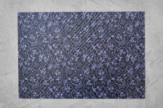 Кайдекс Toxic Skull black/lavender 2,03мм, лист 300x200мм